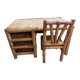 Bureau en bambou avec sa chaise