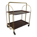 Vintage rosewood tea cart from Gerlinol, 1970s.