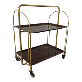 Vintage rosewood tea cart from Gerlinol, 1970s.
