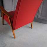 Armchair in 60 years red skai