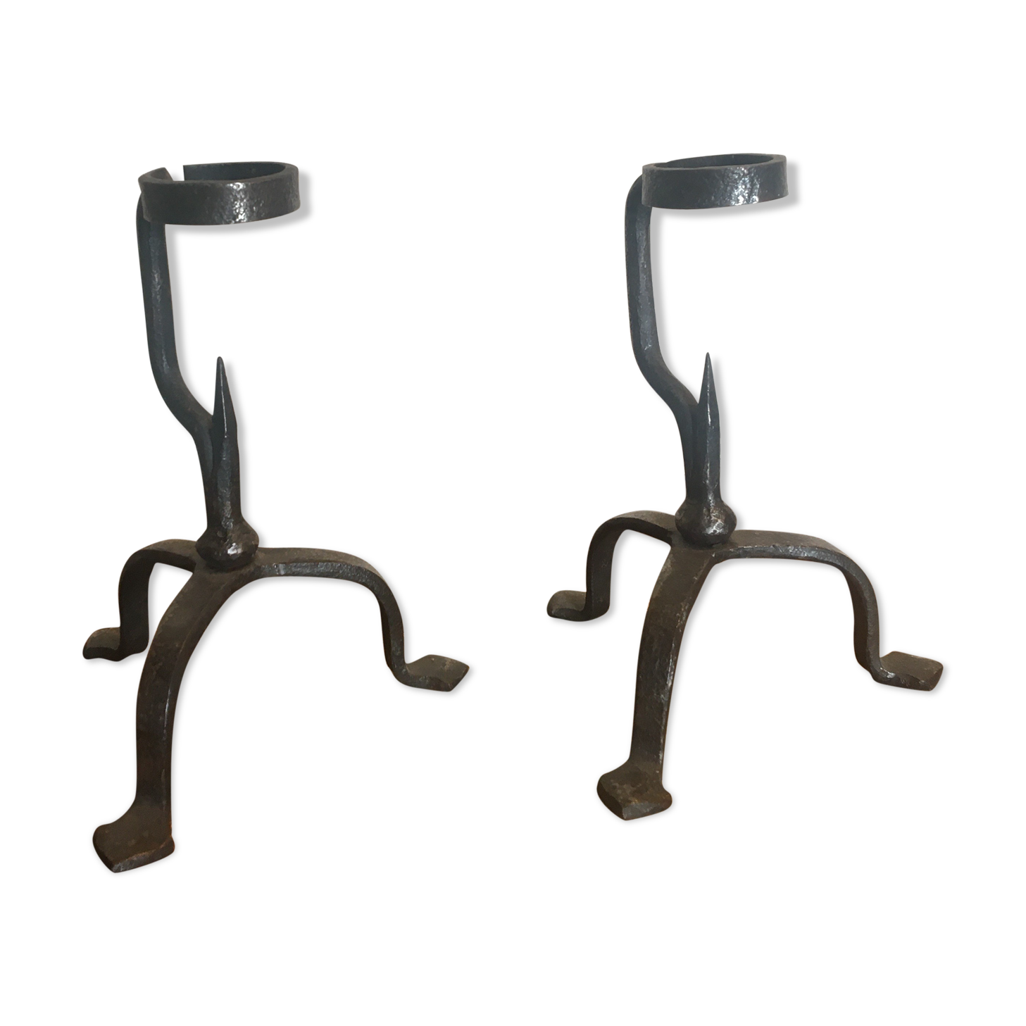 Iron candlestick