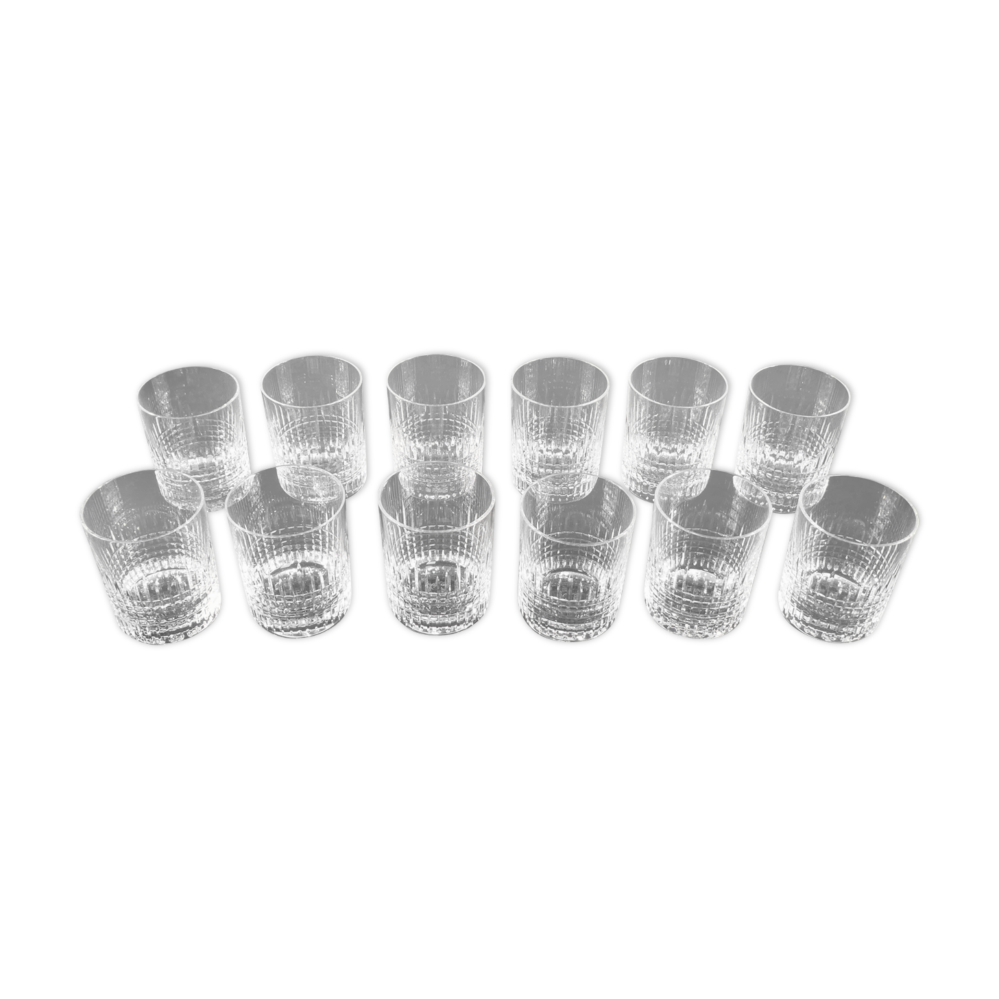 12 glasses crystal cup from Baccarat model nancy