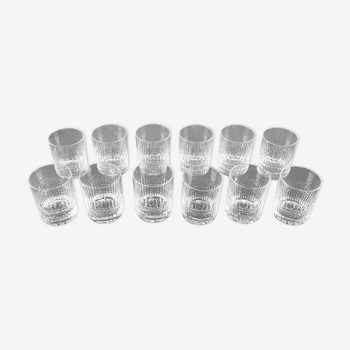 12 glasses crystal cup from Baccarat model nancy
