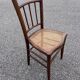 Pair of canned bistro chairs
