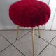 Tabouret tripode, pied compas, pelfran, années 70