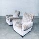 Set of Art Deco armchairs, Belgium, 1940s