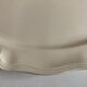 Sarreguemines ivory faience dish with 38cm godrons