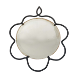 Bevel frame frame black metal flower 34x39cm