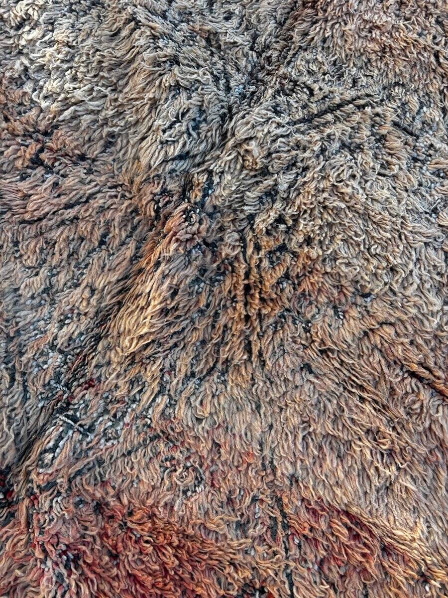 bohemian Berber carpet Boujad salmon in wool