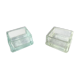 Pair of glass brick Lumax vintage design 60 Le corbustier