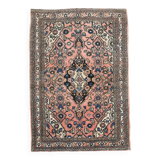 5x7 Peach Navy Blue Persian Area Rug, 142x209Cm