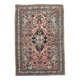 Tapis persan bleu marine pêche 5x7, 142x209 cm