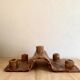 Terracotta candlestick with 5 holders, 1980s.