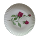 Limoges porcelain flat plates with candé pink decor