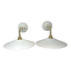 Appliques en opaline blanche