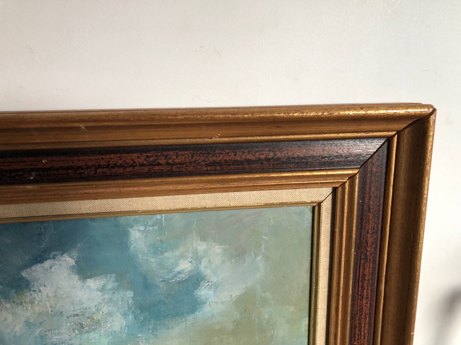 Oil painting port of Honfleur