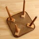 Rockabilly wooden plant stand, vintage from the 1950s