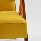 Yellow KOMPAS armchair top back