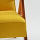 Fauteuil kompas jaune dossier haut