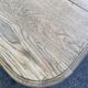Henri II dining table stripped in solid oak from the 19th century.