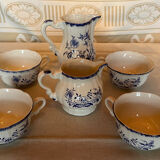 6-piece tea set Sarreguemines Lancaster
