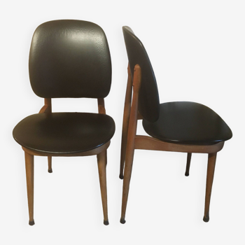 Paire de chaises Pegase par Baumann 1960