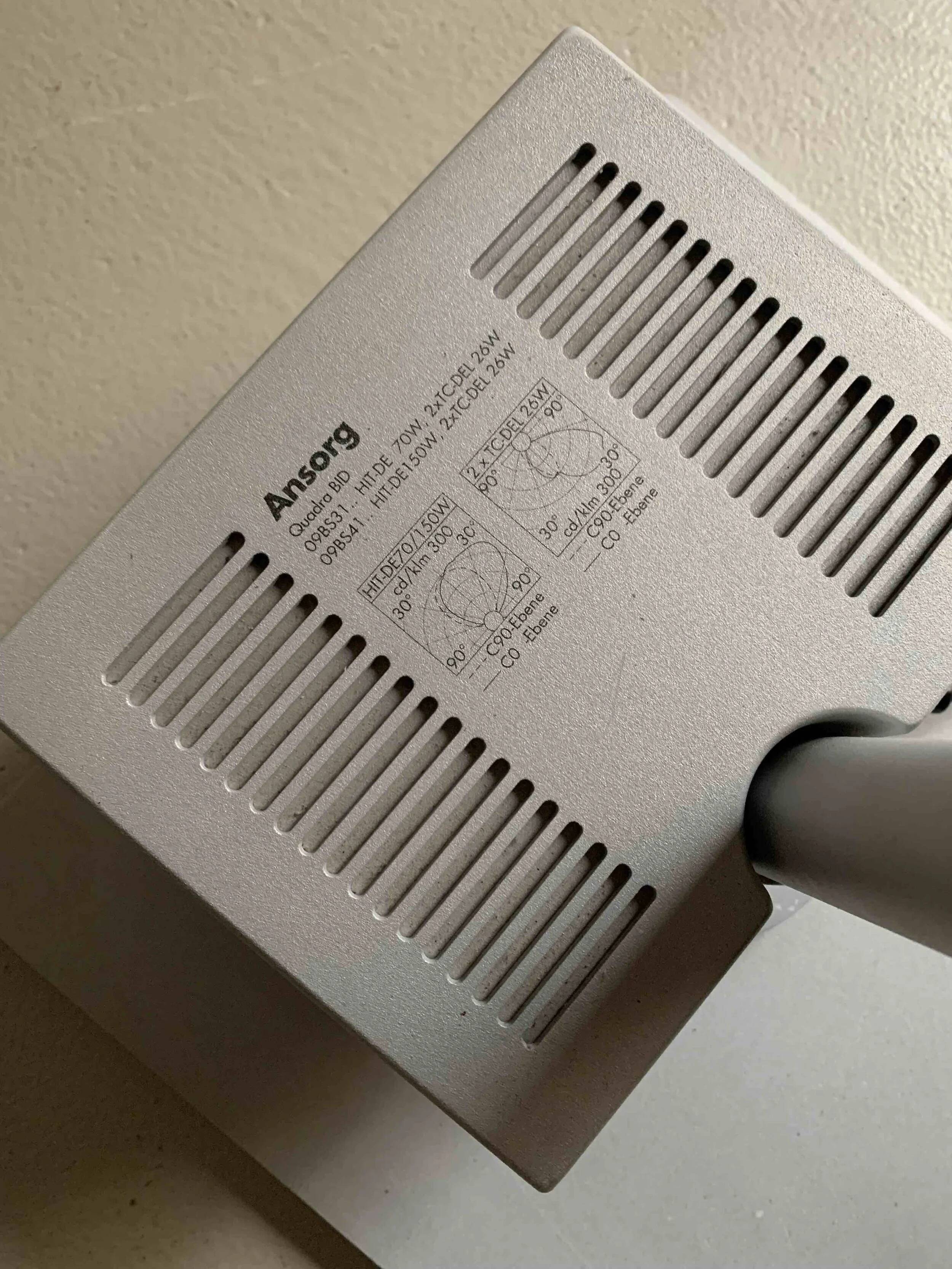 Large metal lamp by Glen Oliver Löw and Antonio Citterio from Ansorg | 1990s