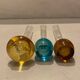 Set of 3 small antique vases