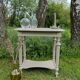 LouisXVI beige patinated console table