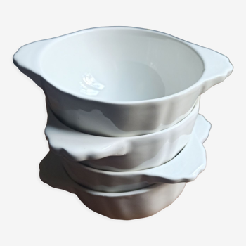 White faience bowls from Gien