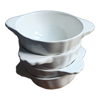 White faience bowls from Gien