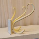 Curved wooden coat hook
