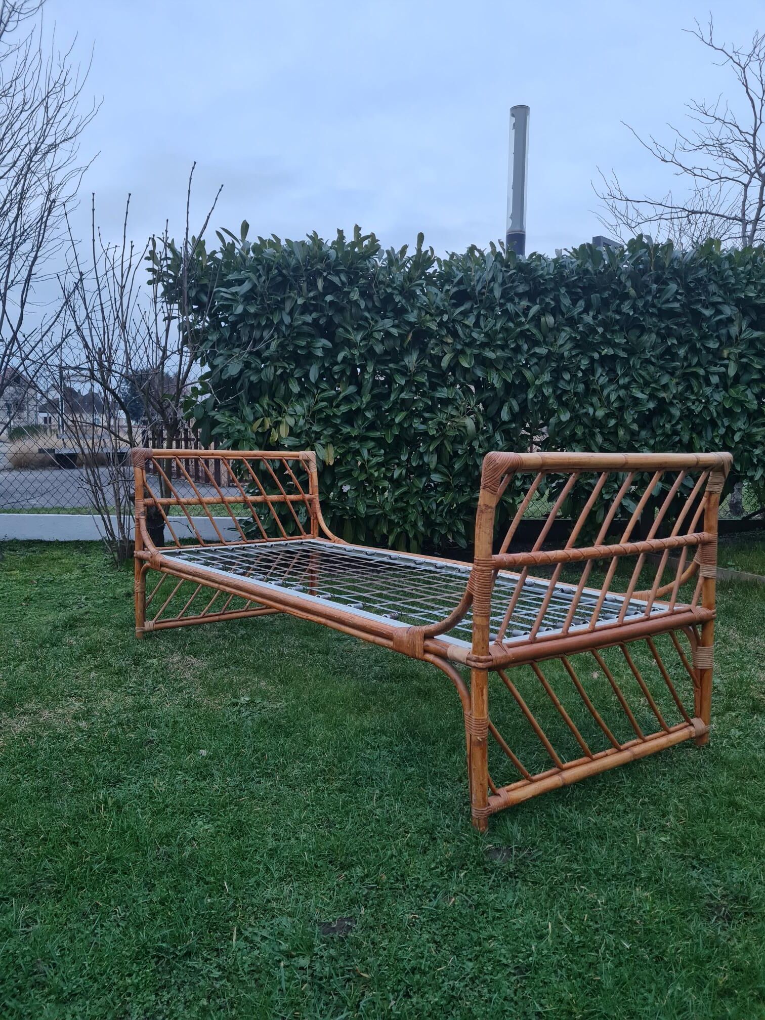 Rattan bed 1960