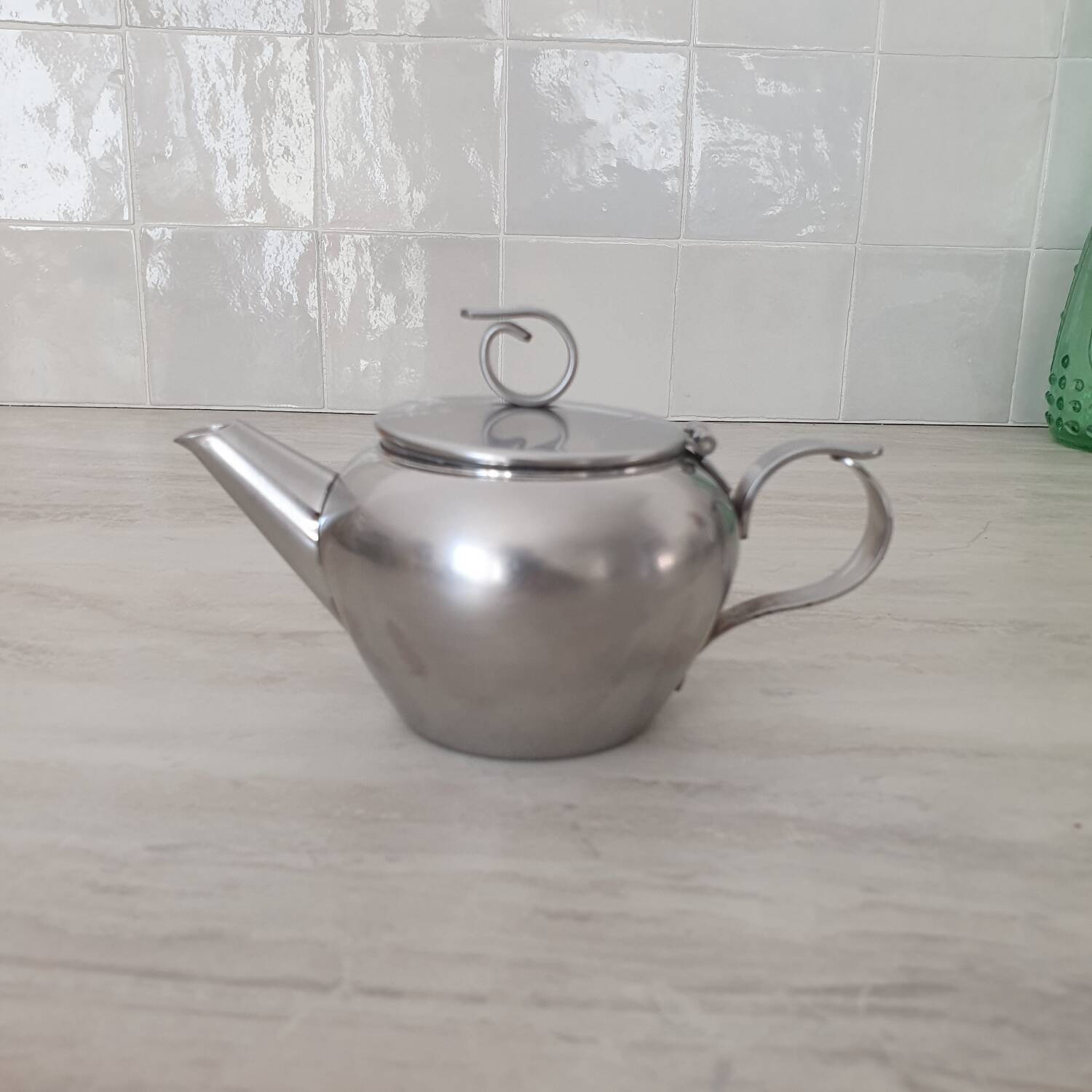 Rémy Letang / Small brushed 18/10 stainless steel teapot