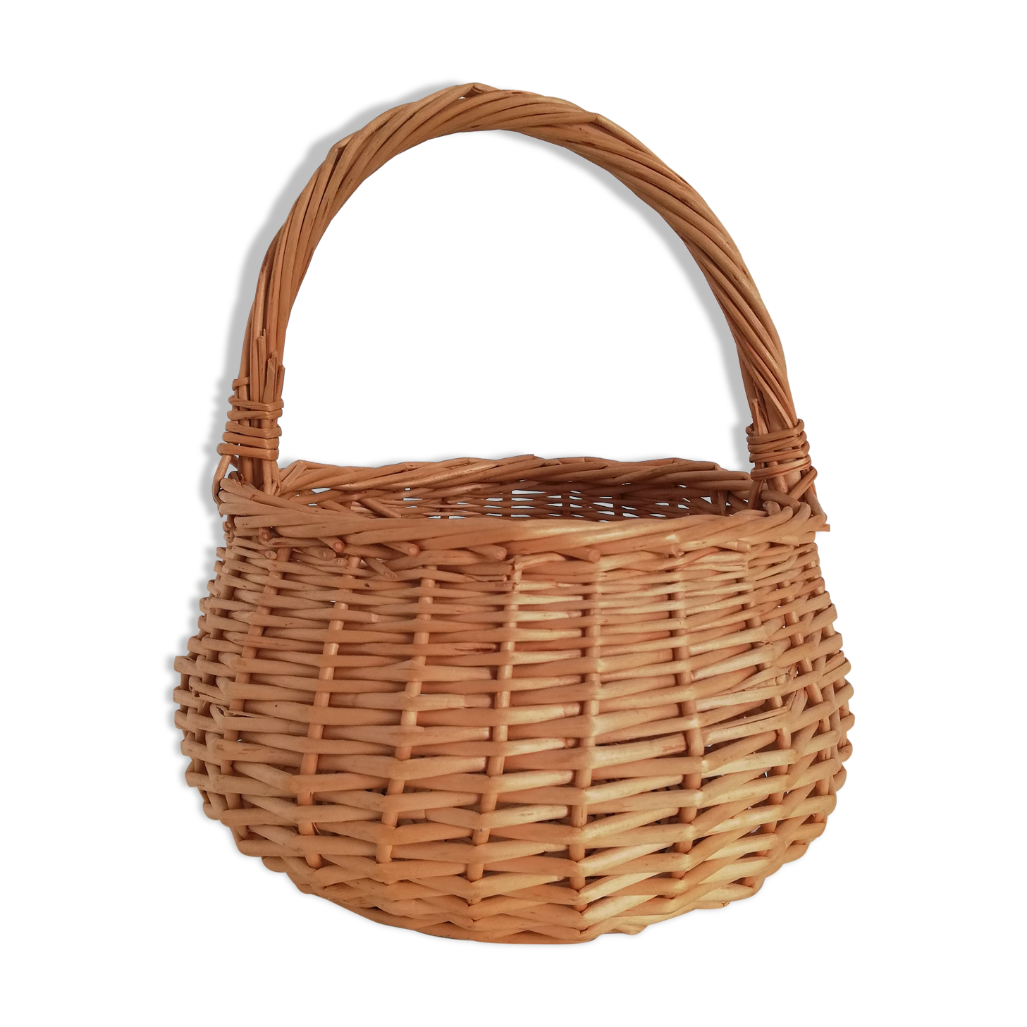 Vintage wicker basket