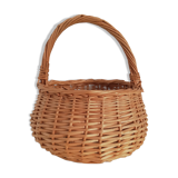 Panier en osier vintage