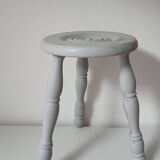 Grey-blue tripod stool