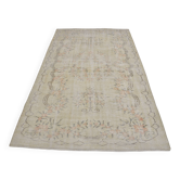 Tapis de sol Oushak fait main antique sku 1357