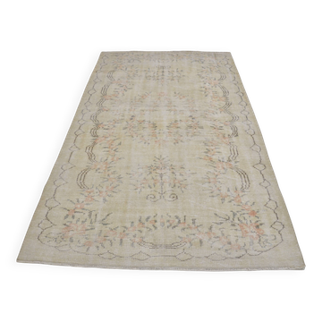 Antique Handmade Oushak Floor Ruh sku 1357