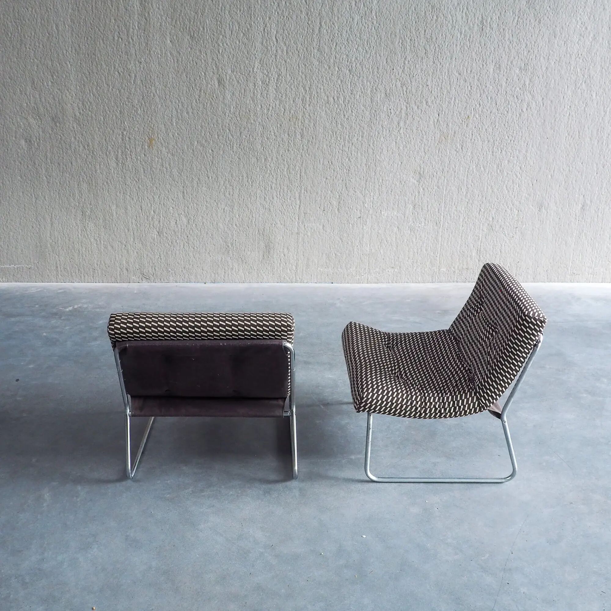 Mid-century modular lounge chairs