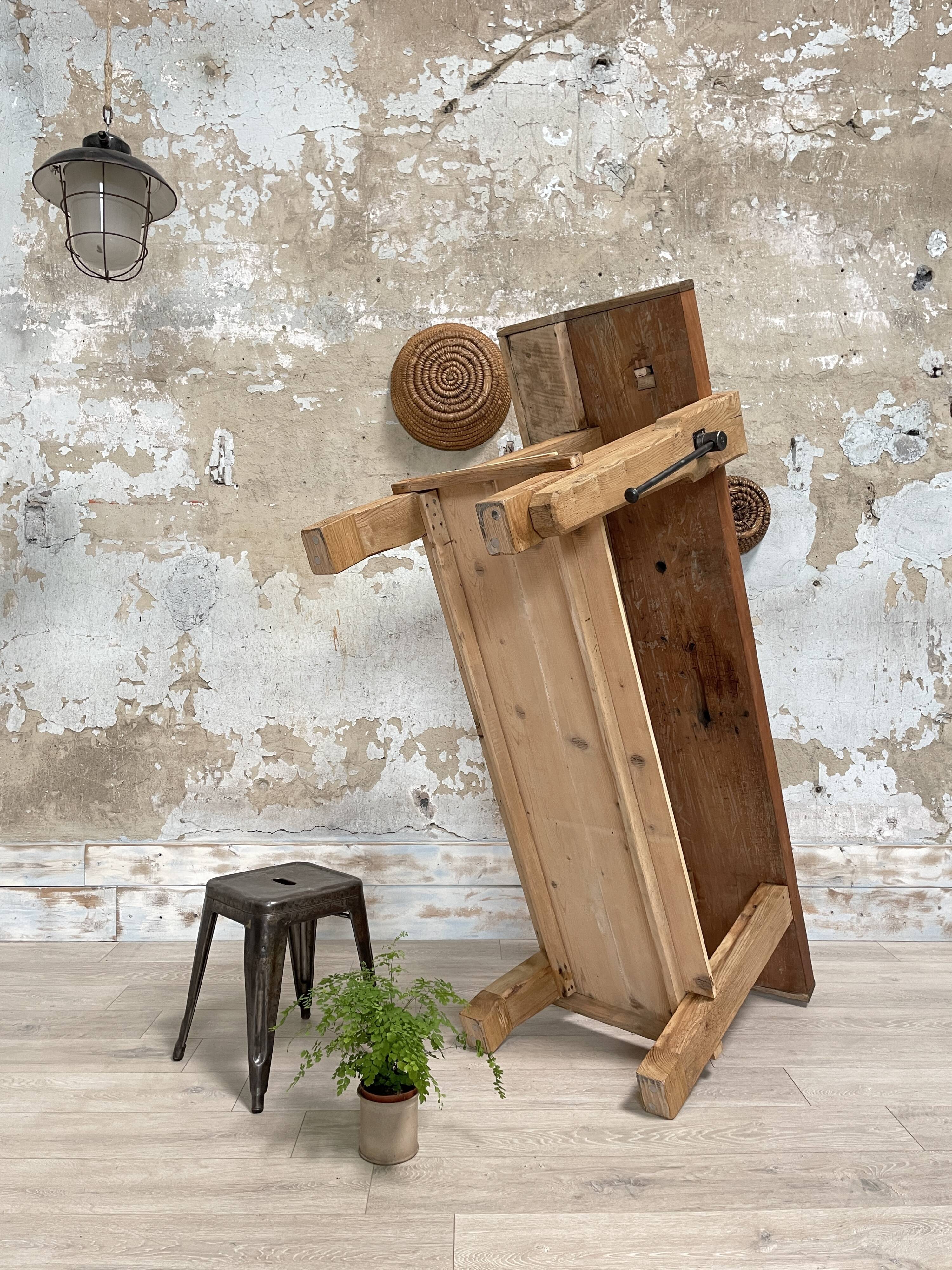 Solid wood workbench
