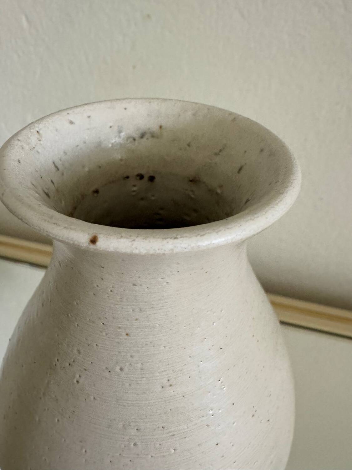 Chouzet stoneware double gourd vase from the 70s