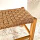 Stool bench wood and rope vintage bohemian spirit