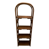 Rattan standing shelf