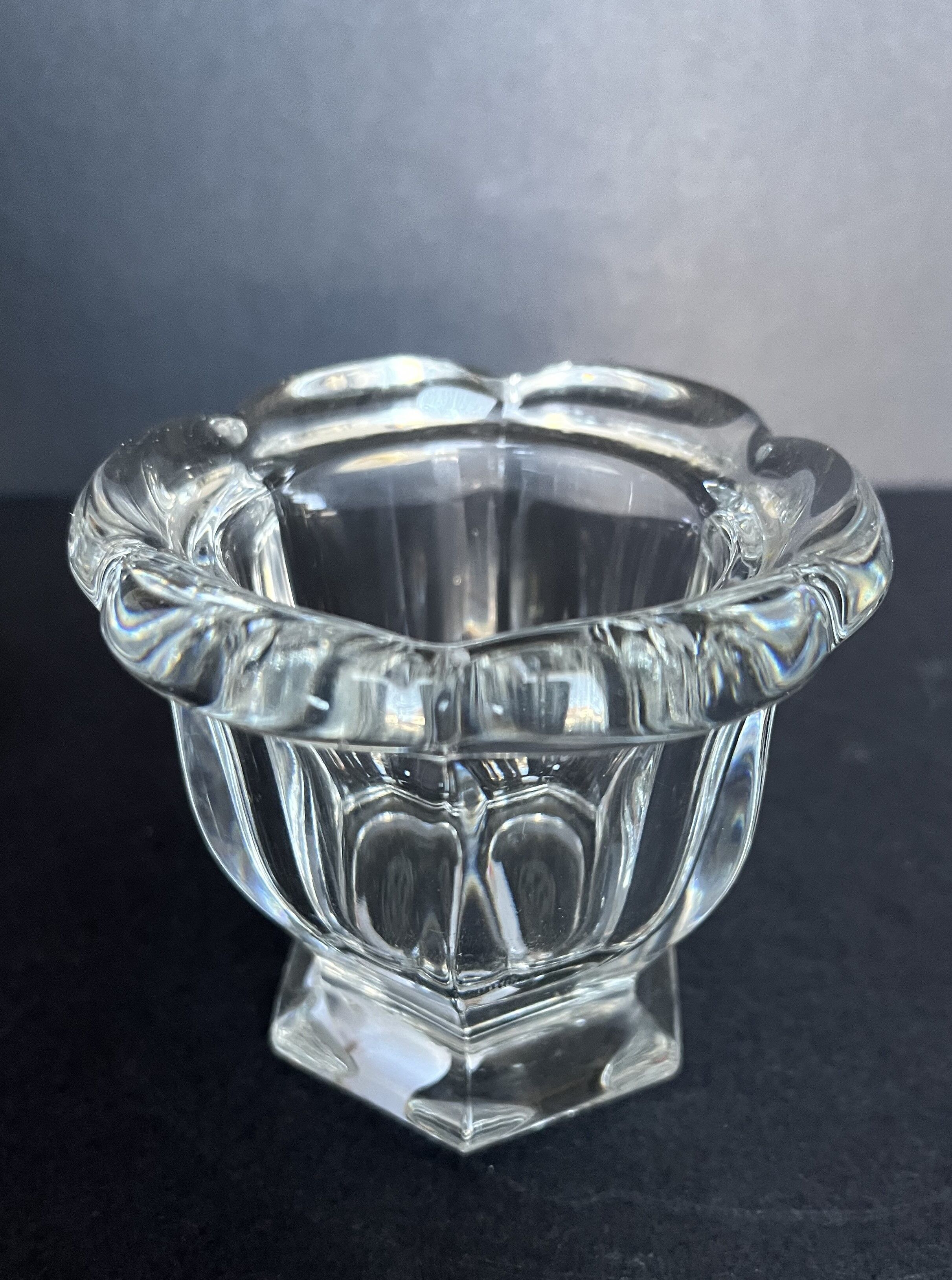 Moutardier en cristal de Baccarat
