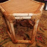 Ratin gueridon side table