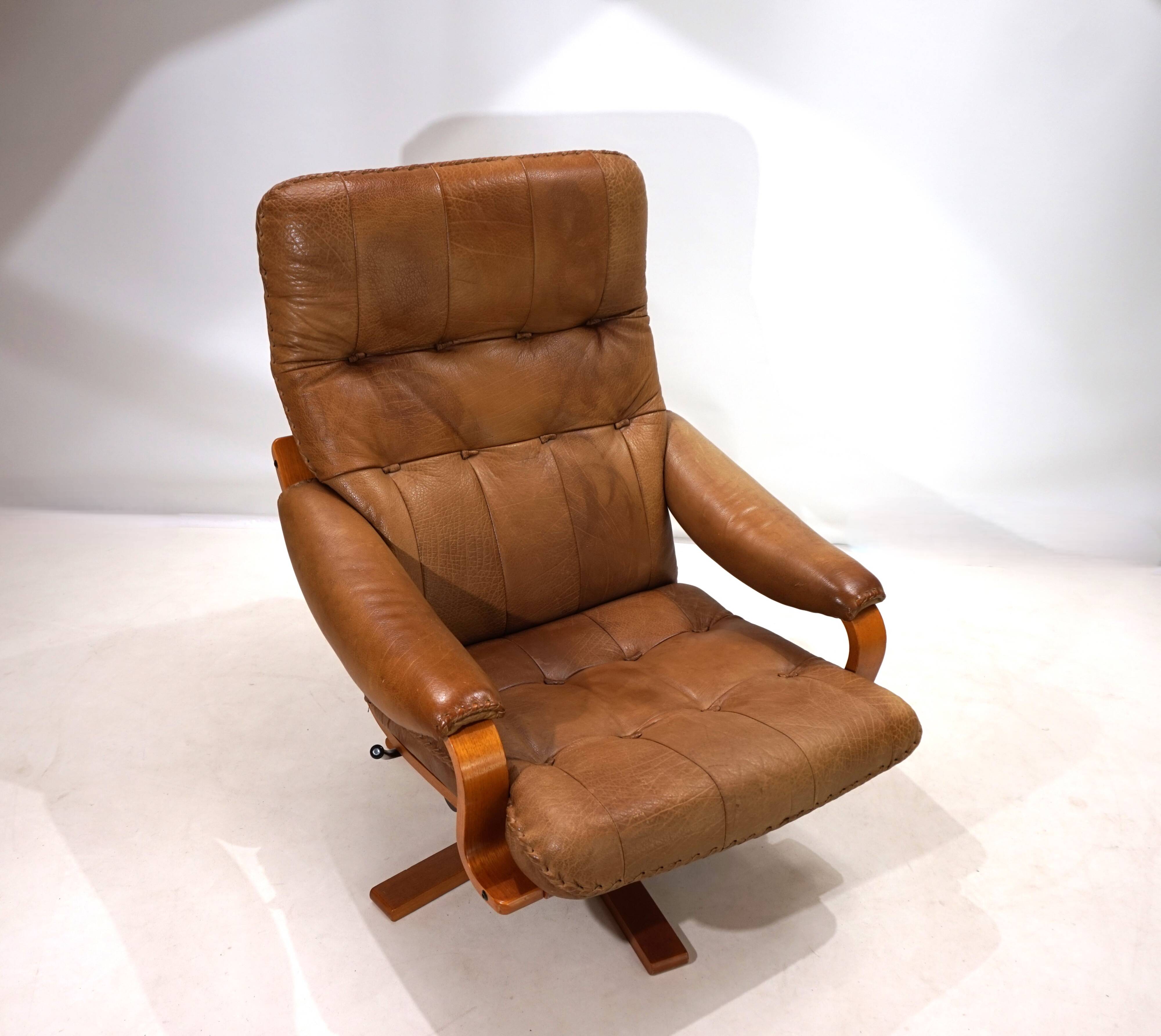 P. Schultz & Co. Denmark leather armchair, 1960