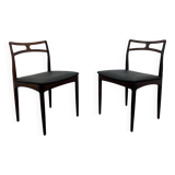 Danish Model 94 Side Chairs in Rosewood and Leather by J.Andersen for Christian Linneberg, 1960 s,