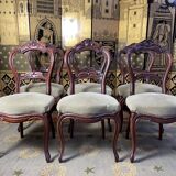 Suite of 6 Louis Philippe mahogany chairs