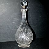 BACCARAT 1907 cut crystal carafe model 9157 H29cm